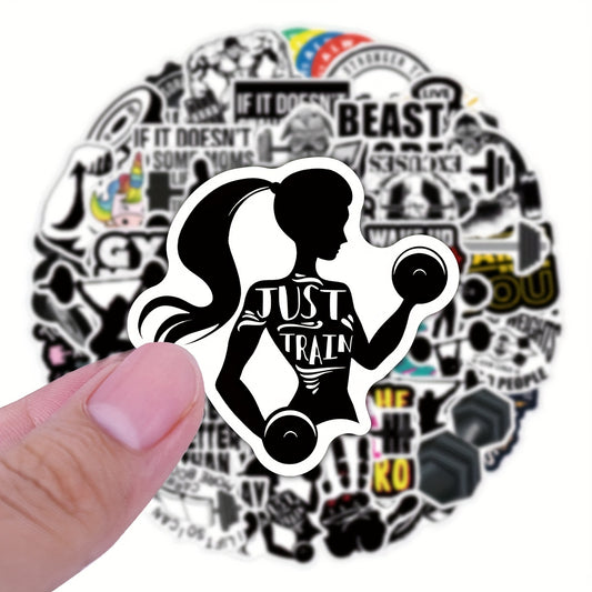 Fitness Sticker Set (50 pcs)