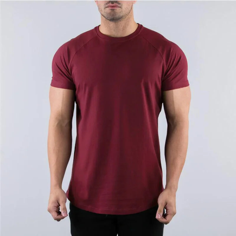 Men’s Summer Slim-Fit Gym T-Shirt