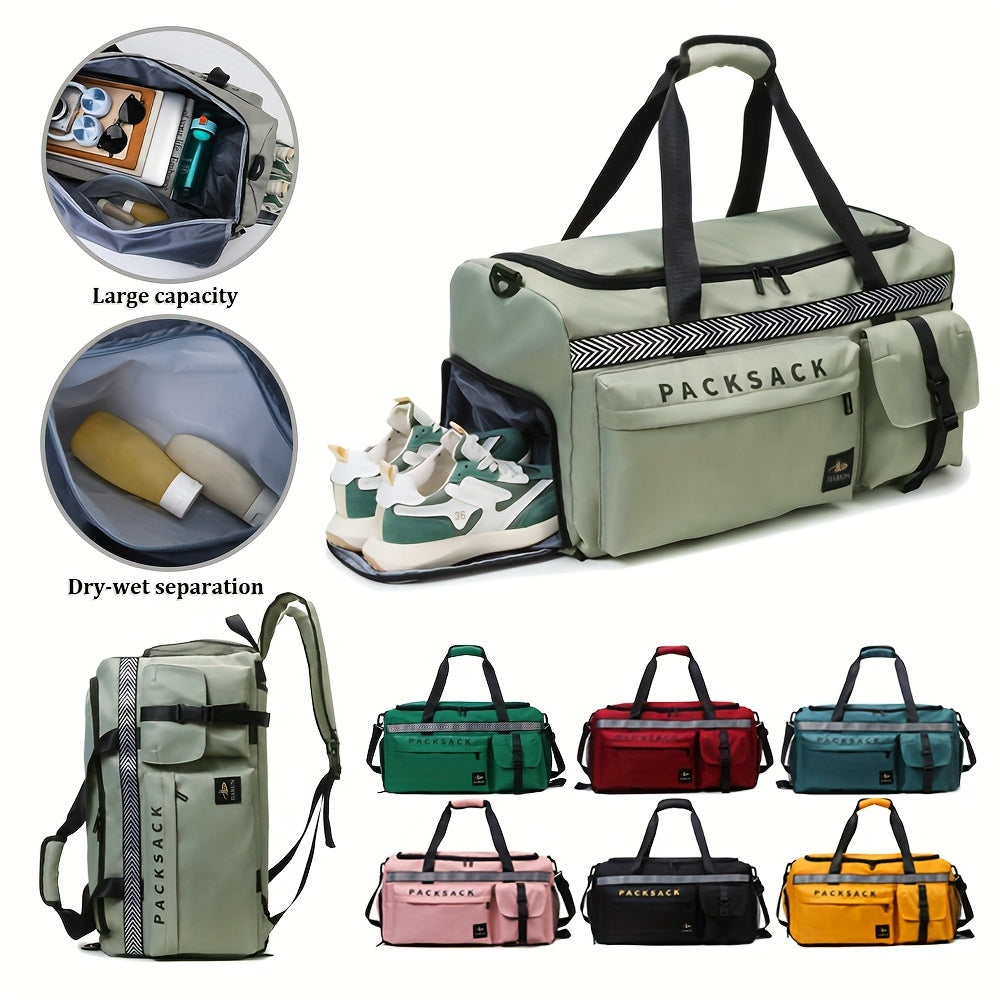 Sports Duffel Bag with Wet/Dry Compartment