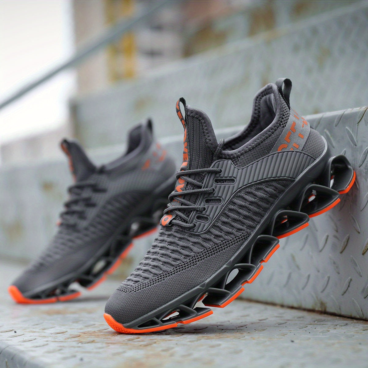 Casual Geometric Fabric Sneakers