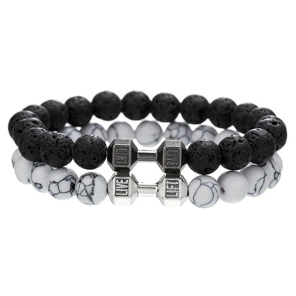 Dumbbell Beaded Bracelets