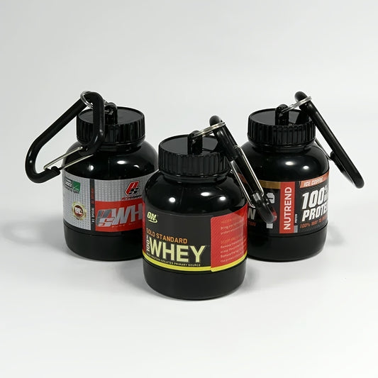 Portable Protein Powder Keychain Bottle (2pcs)