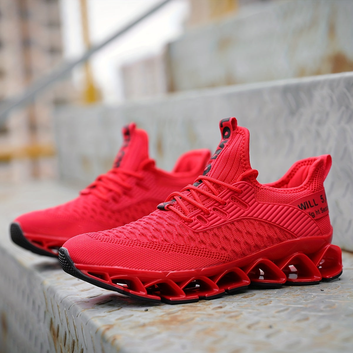 Casual Geometric Fabric Sneakers