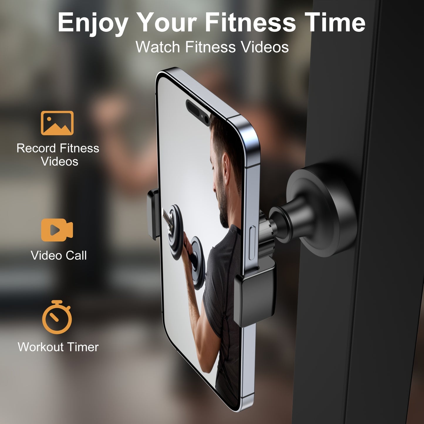 Magnetic Phone Holder for Gym