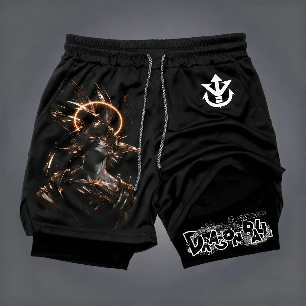 Double Layer Sports Dragon Ball Shorts