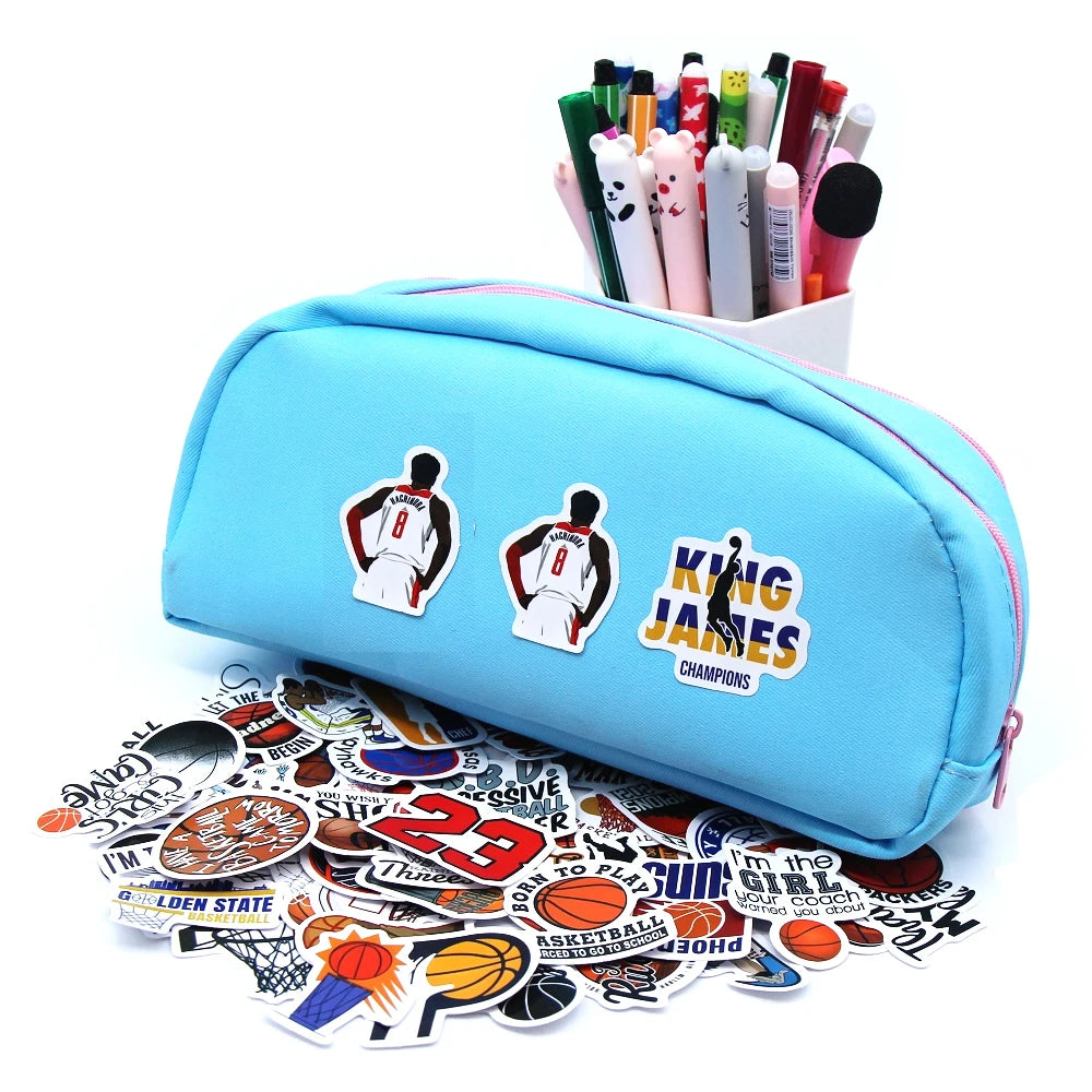 Cartoon Basketball Stickers Pack 10/50/100 PCS