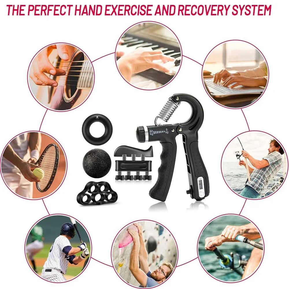 Adjustable Hand Grip Strengthener (5–60kg)