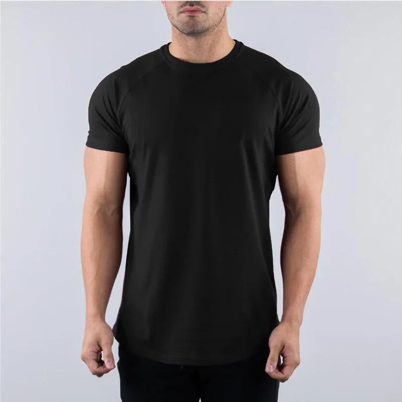 Men’s Summer Slim-Fit Gym T-Shirt
