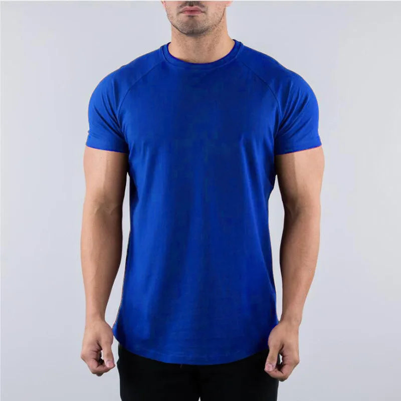 Men’s Summer Slim-Fit Gym T-Shirt