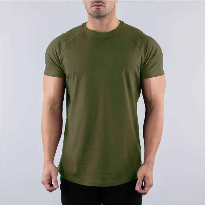 Men’s Summer Slim-Fit Gym T-Shirt