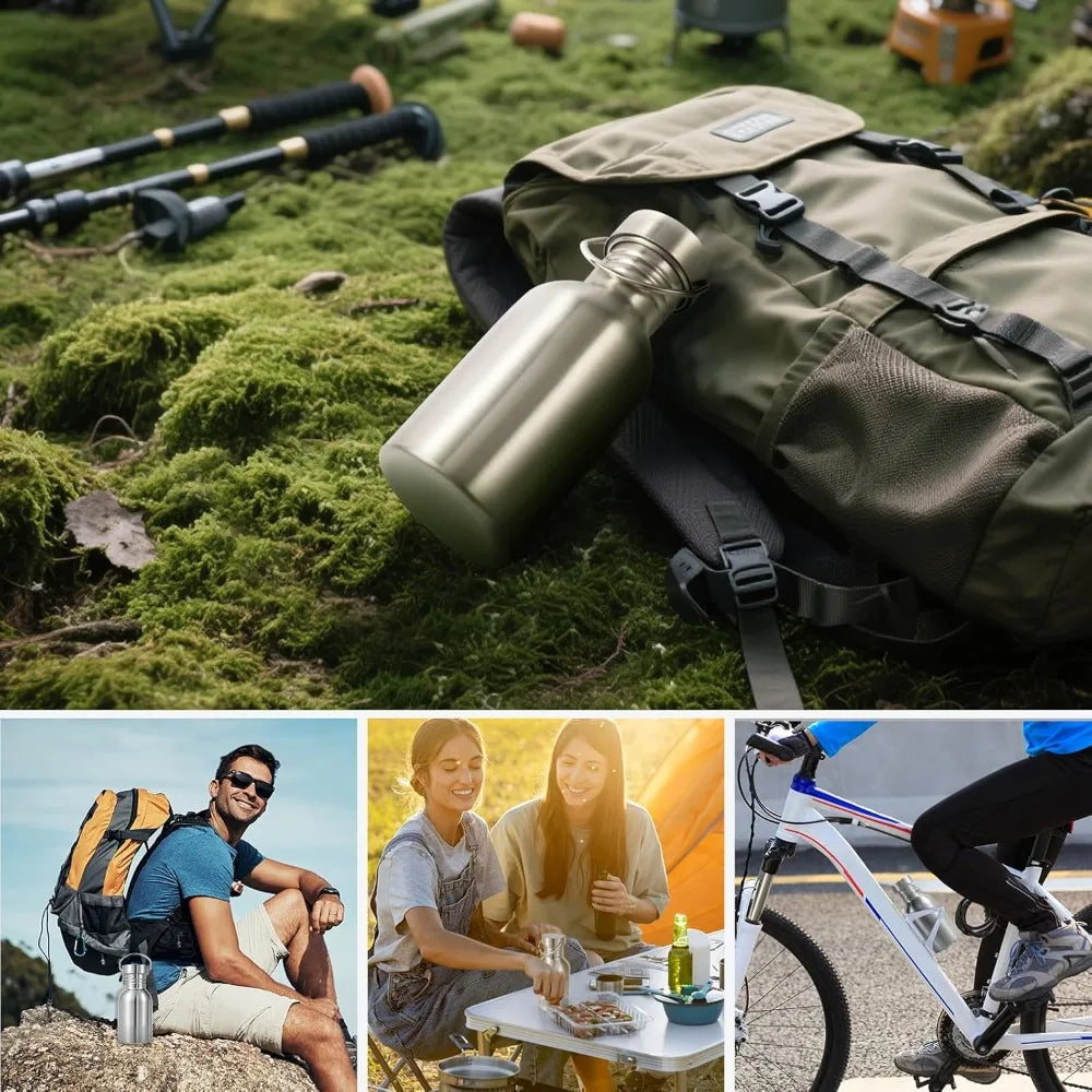 Stainless Steel Sports Water Bottle, 2L