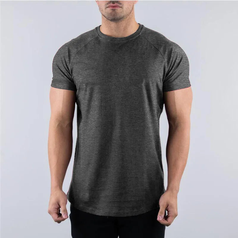Men’s Summer Slim-Fit Gym T-Shirt