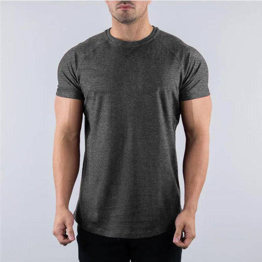 Men’s Summer Slim-Fit Gym T-Shirt