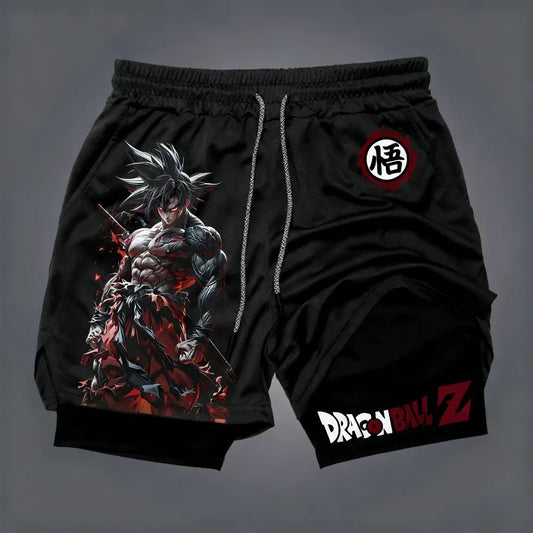 Double Layer Sports Dragon Ball Shorts