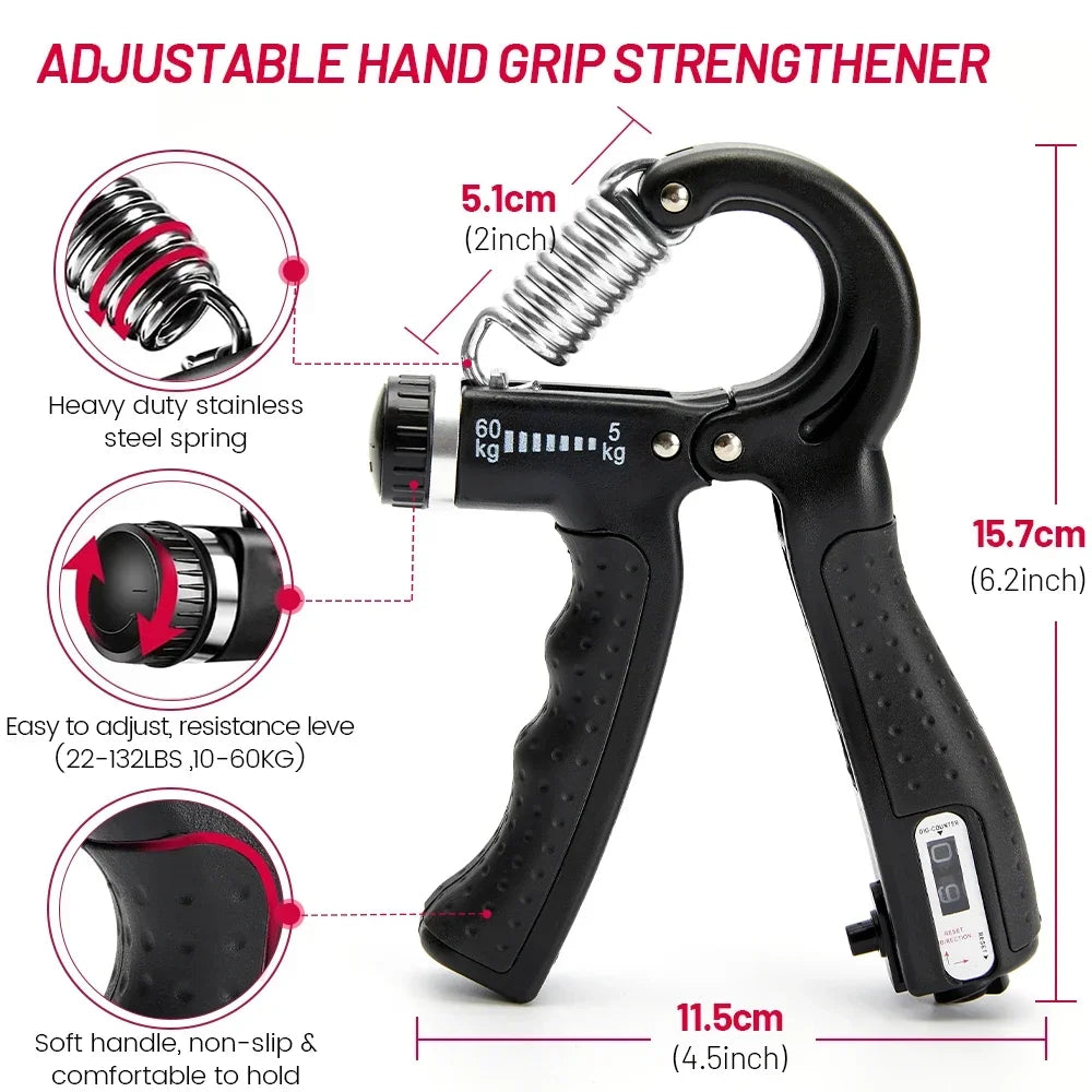Adjustable Hand Grip Strengthener (5–60kg)