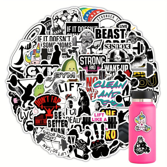 Fitness Sticker Set (50 pcs)