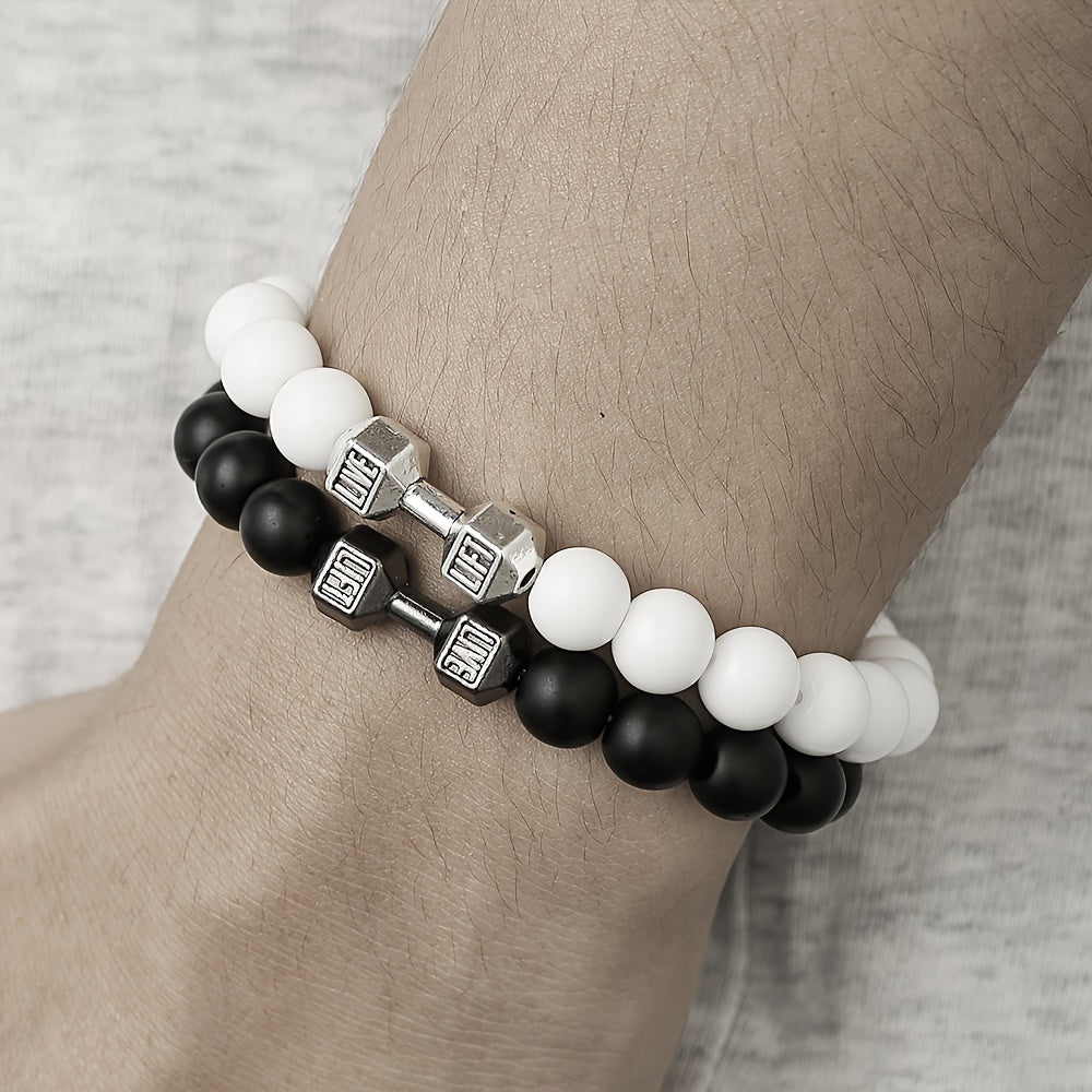 Dumbbell Beaded Bracelets