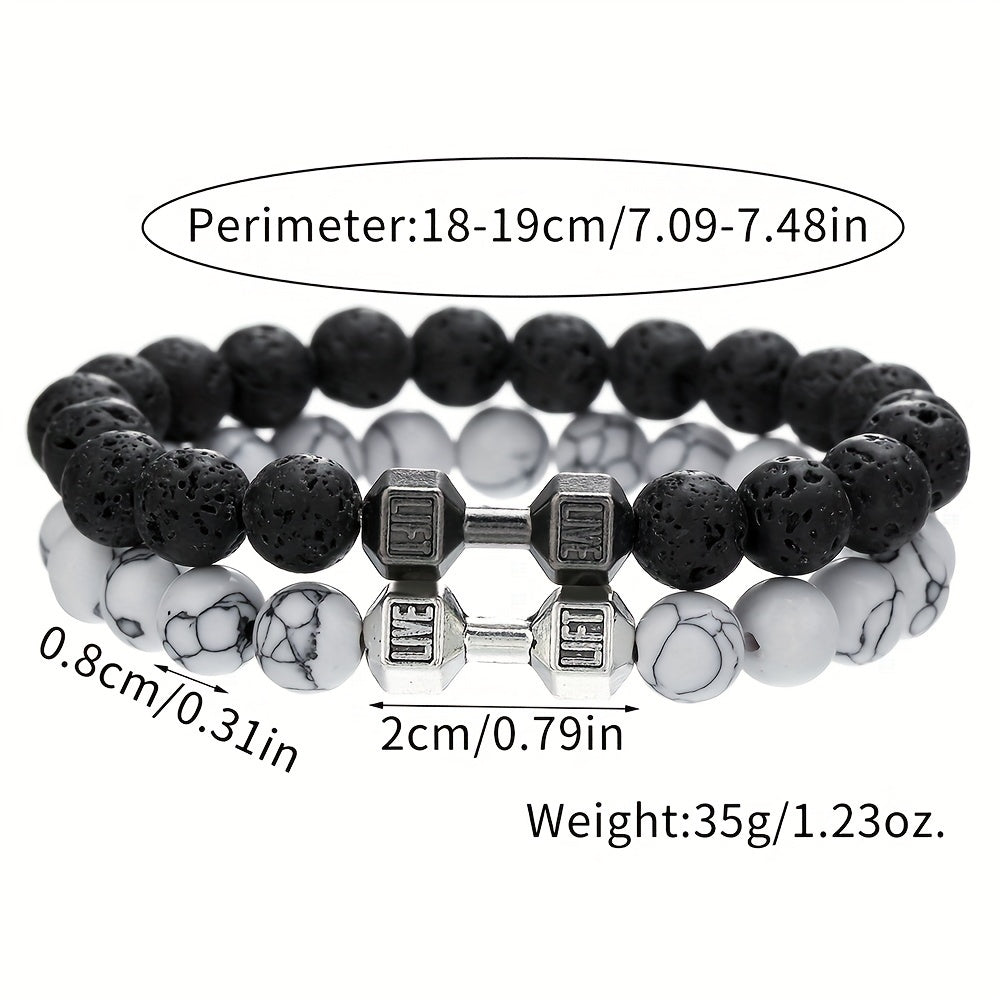 Dumbbell Beaded Bracelets