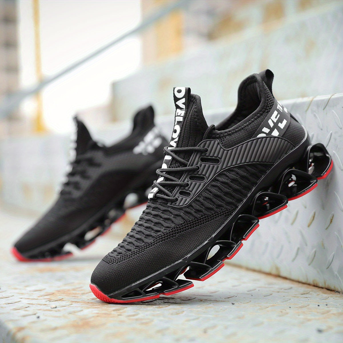 Casual Geometric Fabric Sneakers