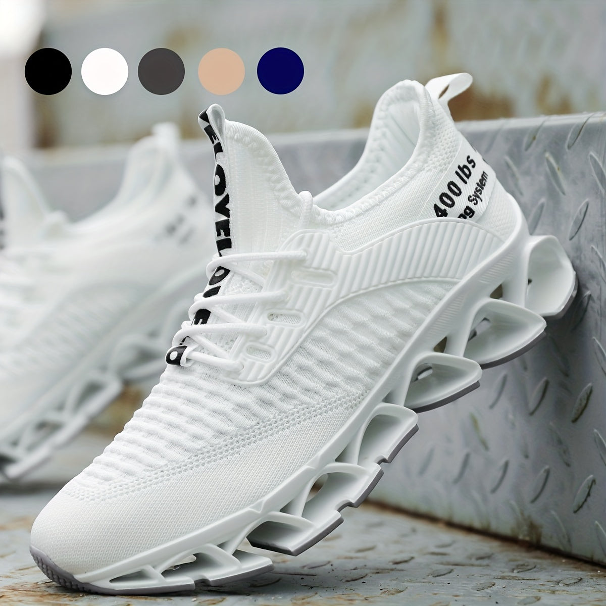 Casual Geometric Fabric Sneakers